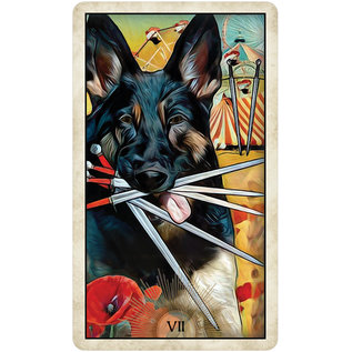 U.S. Games Systems Wise Dog Tarot - by MJ Cullinane