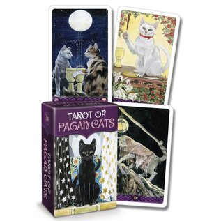 Llewellyn Worldwide Tarot of Pagan Cats Mini Deck - by Lo Scarabeo, Magdelina Messina, Lola Airaghi