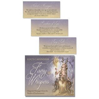 Llewellyn Publications Faery Whispers Affirmation Deck: Magickal Messages from the Realm of Enchantment - by Lucy Cavendish