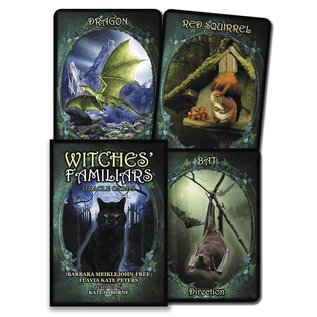 Llewellyn Worldwide Witches' Familiars Oracle Cards - by Barbara Meiklejohn-Free, Flavia Kate Peters, Kate Osborne