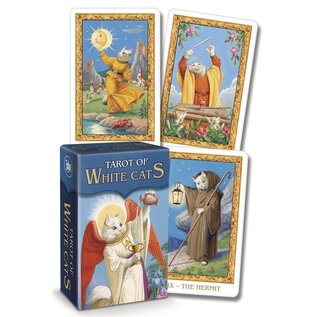 Llewellyn Publications Tarot of White Cats Mini - by Pietro Alligo, Severino Baraldi, Lo Scarabeo