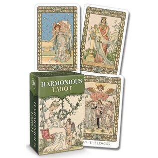 Llewellyn Worldwide Harmonious Tarot Mini - by Walter Crane, Ernest Fitzpatrick, Lo Scarabeo
