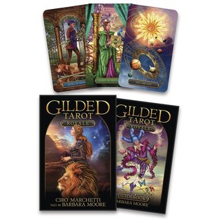 Llewellyn Publications Gilded Tarot Royale - by Ciro Marchetti, Barbara Moore