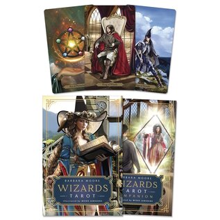 Llewellyn Worldwide Wizards Tarot - by Barbara Moore, Mieke Janssens