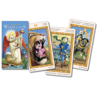 Llewellyn Worldwide Tarot of White Cats - by Lo Scarabeo