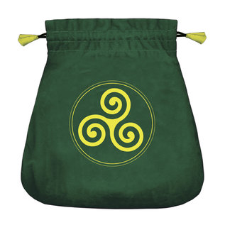 Llewellyn Worldwide Celtic Triskel Velvet Bag - by Lo Scarabeo
