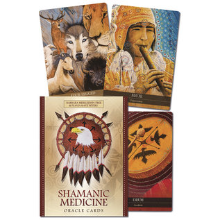 Llewellyn Publications Shamanic Medicine Oracle Cards - by Barbara Meiklejohn-Free, Yuri Leitch, Flavia Kate Peters