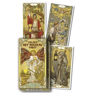 Llewellyn Worldwide Golden Art Nouveau Tarot - by Giulia F. Massaglia