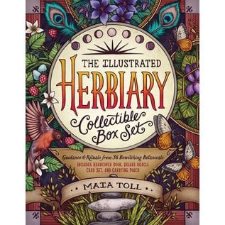 Storey Publishing The Illustrated Herbiary Collectible Box Set: Guidance and Rituals from 36 Bewitching Botanicals; Includes Hardcover Book, Deluxe Oracle Card Set, and Car - by Maia Toll