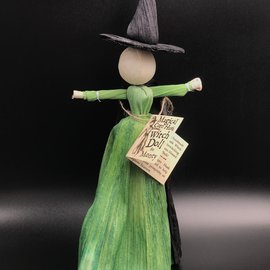Magical Corn Husk Witch Doll for Money