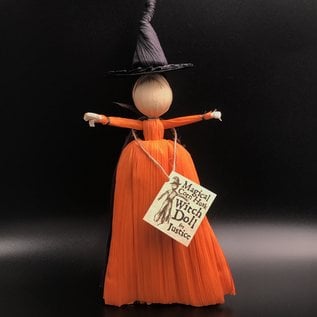 Magical Corn Husk Witch Doll for Justice