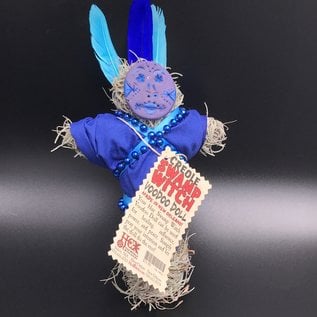 New Orleans Swamp Witch Voodoo Doll in Blue