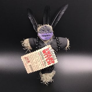 New Orleans Swamp Witch Voodoo Doll in Black