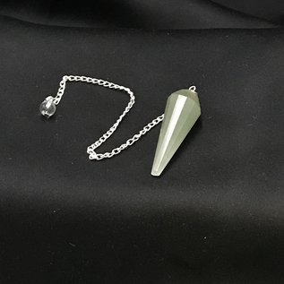Green Aventurine 12 Faceted Pendulum