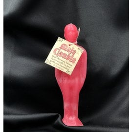Pink Male Image Candle