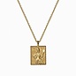 Oshun Tablet Necklace in Gold Vermeil
