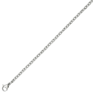 Stainless Steel Flat Cable Chain - 24 Inches