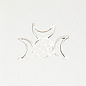 Pentacle with Triple Moon Pendant in Lead-Free Pewter
