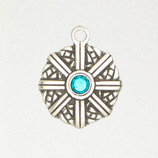 Cuartich (The Compass) Knot Pendant in Lead-Free Pewter