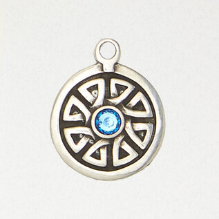 Roth (The Wheel) Knot Pendant in Lead-Free Pewter