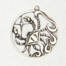 Cancer Zodiac Talisman Pendant in Lead-Free Pewter