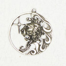 Leo Zodiac Talisman Pendant in Lead-Free Pewter