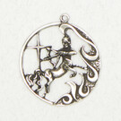 Sagittarius Zodiac Talisman Pendant in Lead-Free Pewter