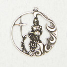Aquarius Zodiac Talisman Pendant in Lead-Free Pewter