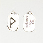 Wyn (Balance) Runestone Pendant in Lead-Free Pewter
