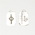 Jera (Completion) Runestone Pendant in Lead-Free Pewter