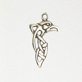 Celtic Raven Pendant in Lead-Free Pewter