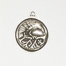 Celtic Raven Pendant in Lead-Free Pewter