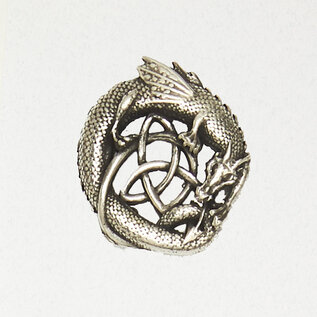 Celtic Dragon Pendant in Lead-Free Pewter