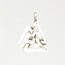 Valknut Norse Pendant in Lead-Free Pewter