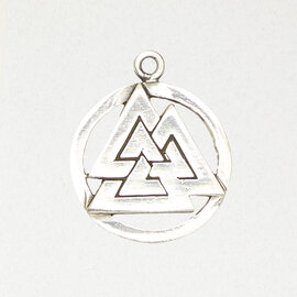 Valknut Knot Norse Pendant in Lead-Free Pewter