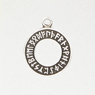 The Runic Circle Norse Pendant in Lead-Free Pewter