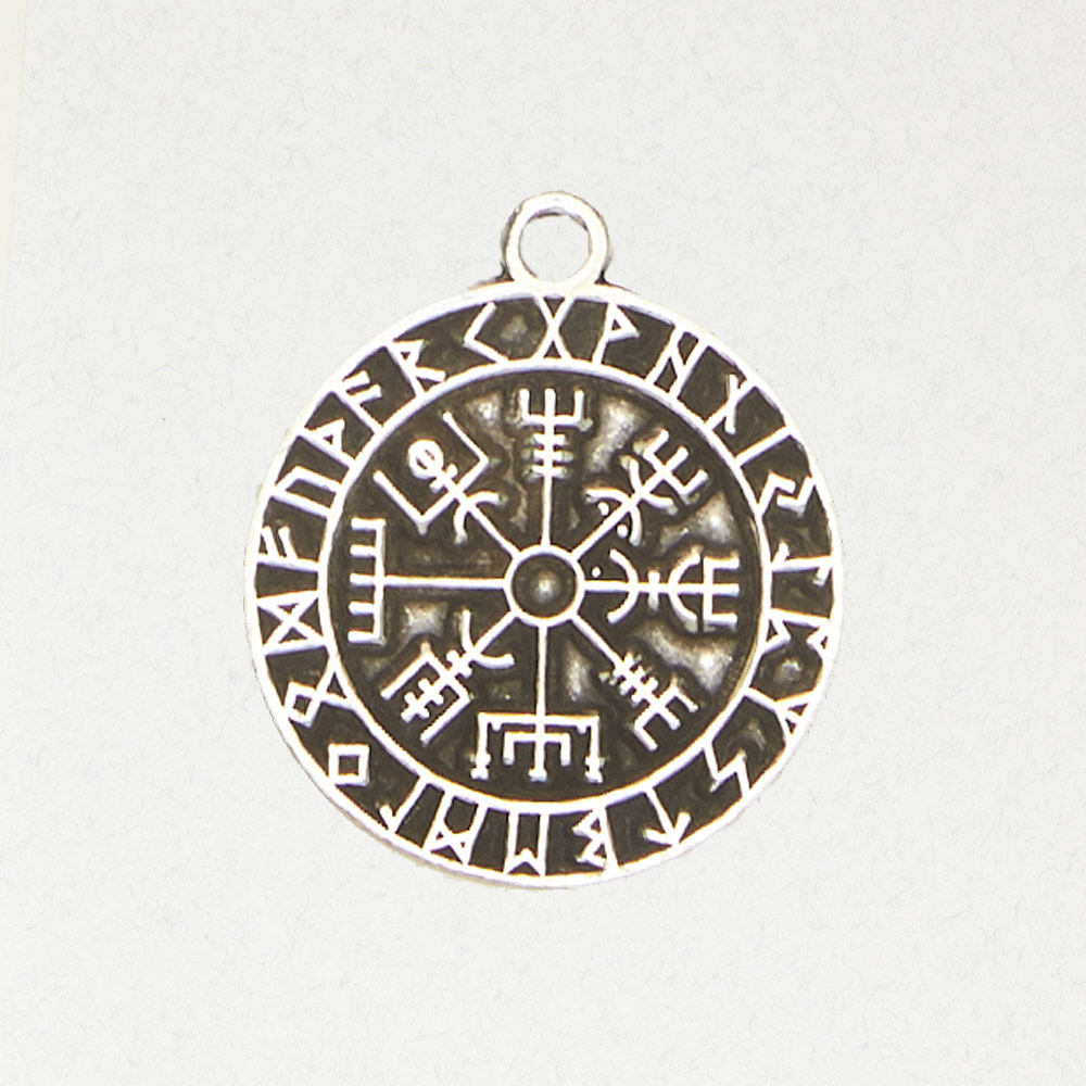 Vegvisir Viking Necklace with Helm of Awe Norse Symbol | The Norse Wind –  TheNorseWind