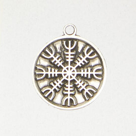 Helm of Awe Norse Pendant in Lead-Free Pewter