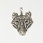 Viking Wolf's Head Norse Pendant in Lead-Free Pewter