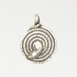 Norse World Serpent Pendant in Lead-Free Pewter