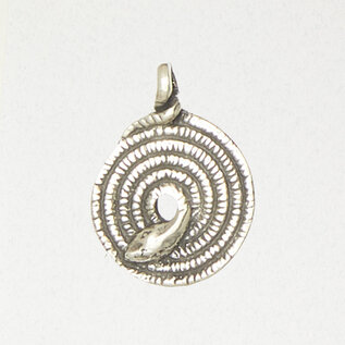 Norse World Serpent Pendant in Lead-Free Pewter