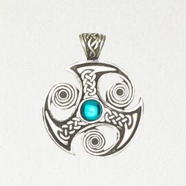 Talisman Of The Sacred Three Pendant in Lead-Free Pewter