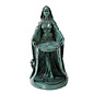 Danu Statue in Green Finish - 9 Inches Tall