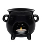 Shiny Black Cauldron Oil Burner