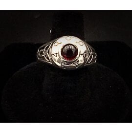 Ring Celestial Enchantments with Garnet (Size 8)