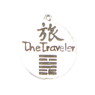 The Traveler - I-Ching Hexagram Pendant in Lead-Free Pewter