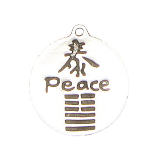 Peace - I-Ching Hexagram Pendant in Lead-Free Pewter
