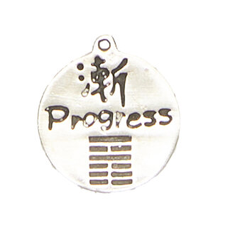 Progress - I-Ching Hexagram Pendant in Lead-Free Pewter