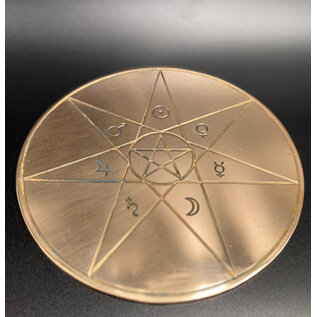 Planetary Altar Pentacle - 6 Inches Wide in Copper