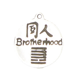 Brotherhood - I-Ching Hexagram Pendant in Lead-Free Pewter